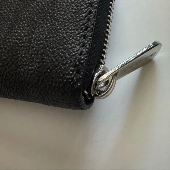 Michael Kors Black Logo Zip Around Leather Wallet - Picture 7 of 12